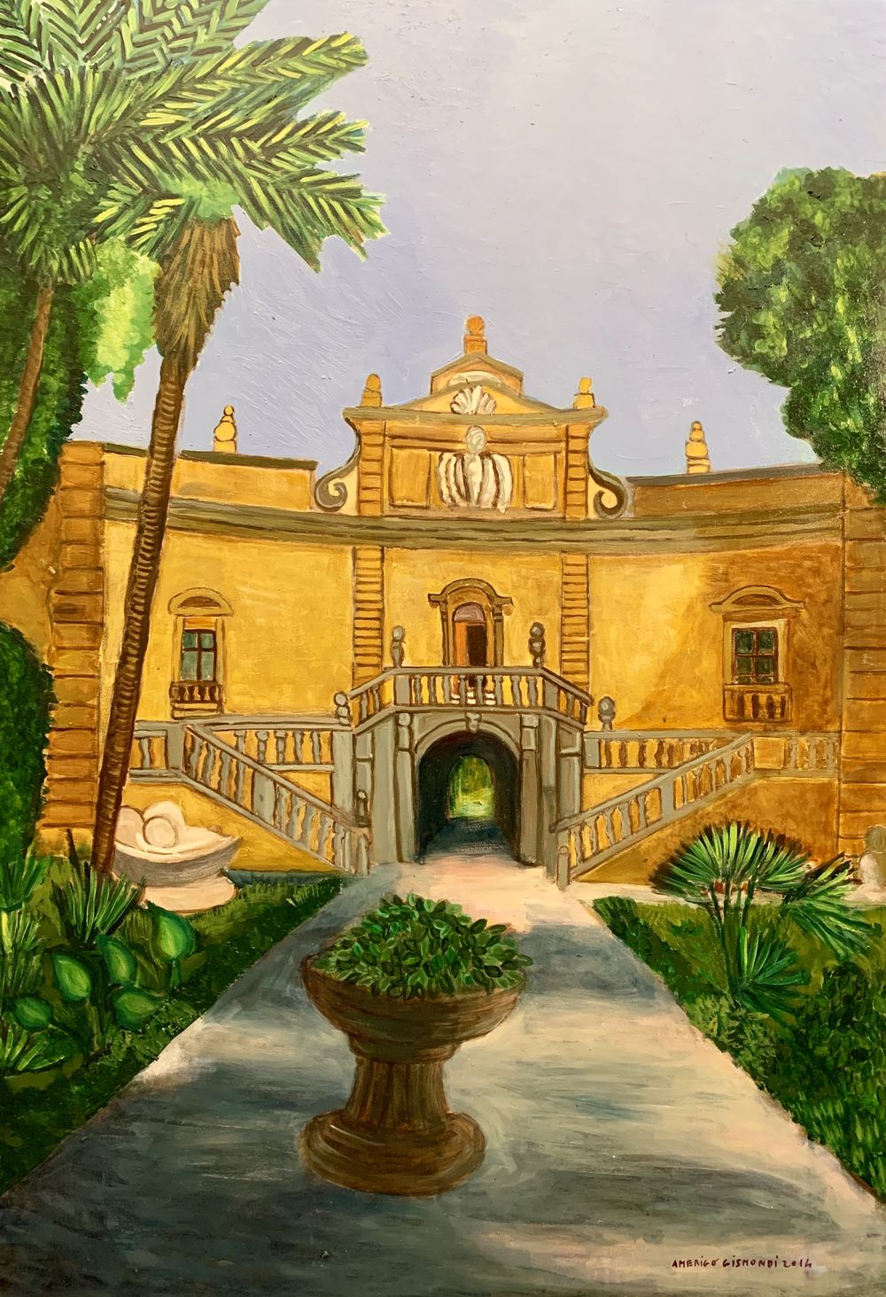 Bagheria - Sicilia, olio su tela, 100×70 cm, 2014