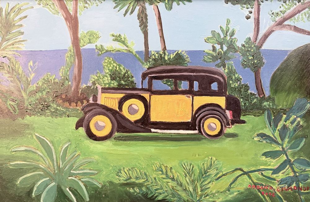 La vecchia Gialla, olio su tela, 40×60 cm, 2025